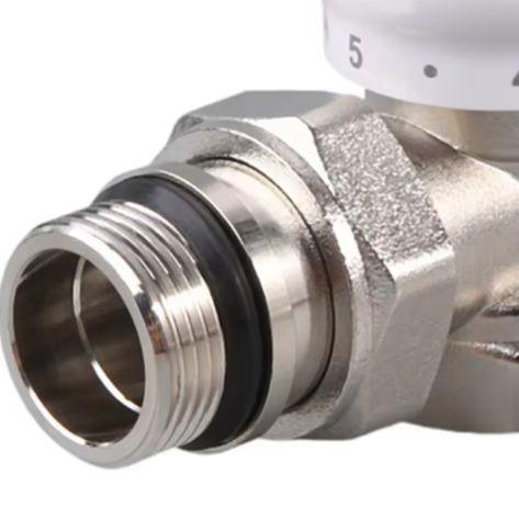 Manual Angle Temperature Control Valve 1/2 Inch Brass Radiator Regulating Valve For Home Heating System Precise Flow Adjustment