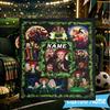 1PC Custom Name Witches Collage Throws Blanket Flannel Blankets for Couch Bed Gifts for Men Women Travel Picnic Christmas Fan Gifts