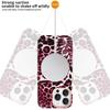 For iPhone 16 Pro Max Case Compatible with MagSafe Leopard Texture PU+PC Phone Cover