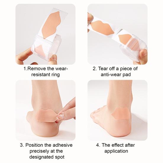 Anti-Wear Foot Patches with Soft Multi-Purpose Cut-to-Fit Strong Adhesion Waterproof Design Suitable