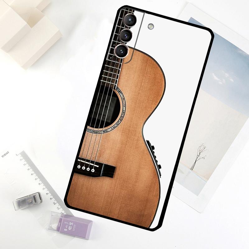 Music Guitar Phone Case For Samsung Galaxy S24 FE S23 Ultra S21 S22 S25 S26 Ultra S10 Plus S20 FE Cover