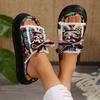 Fashion 2024 Women Trend Comfortable Fashion Design Summer Slippers Women Slip on Platform Street Flat Casual Sandals Slides Women