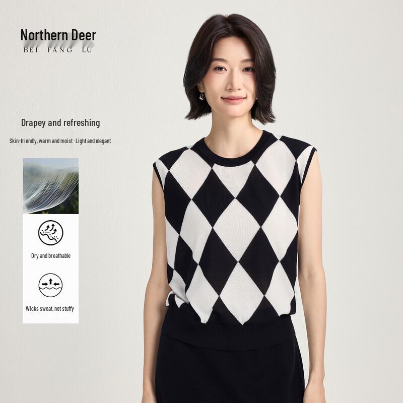 Northern Deer Tencel Triacetate Women s Sleeveless Vest XL