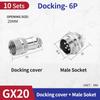 10Set GX20 Docking 2/3/4/5/6/7/8/9/10 Pin Male Female Butting Wire Cable Circular Aviation Socket Plug Panel Connector