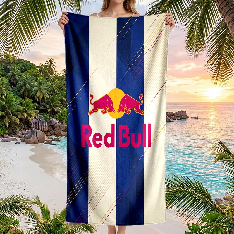 Asciugamano da Spiaggia Moda Red Bull Racing Portatile Morbido Asciugatura Rapida per Nuoto Campeggio Vacanze