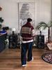 Cleanfit Retro Fair Isle Rode Polo met Rits