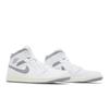 Air Jordan 1 Mid Neutral Grey Men's Retro Sneakers 554724-135