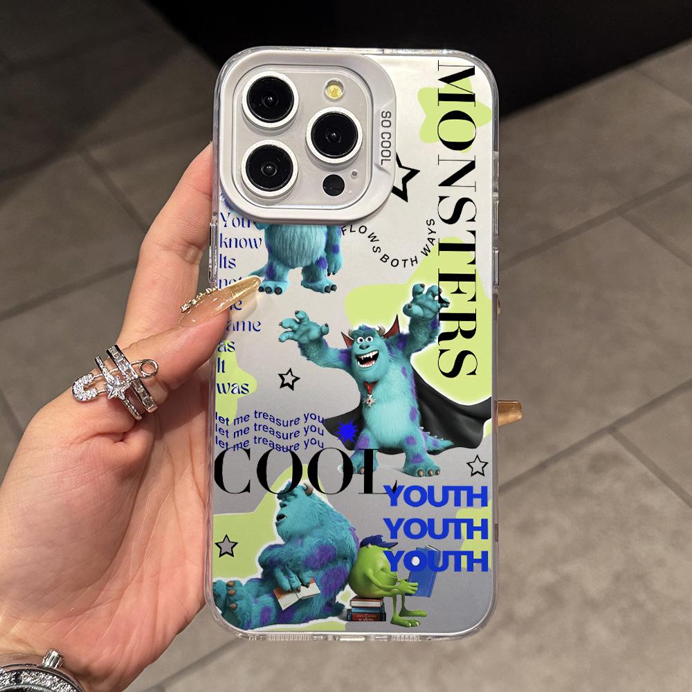 

Cartoon Monsters Universitys Phone Case for Samsung Galaxy A56 A55 A54 A53 A52 A26 A17 A16 A12 A07 A06 4G 5G Silver Hard Cover Galaxy A07