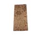 Custom-made gold brocade death register, brown, with date, 3 sun (9cm x 4cm x 2.3cm)
