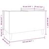 VidaXL Armoire à disques gris béton 74,5x38x48 cm bois d'ingénierie 831961