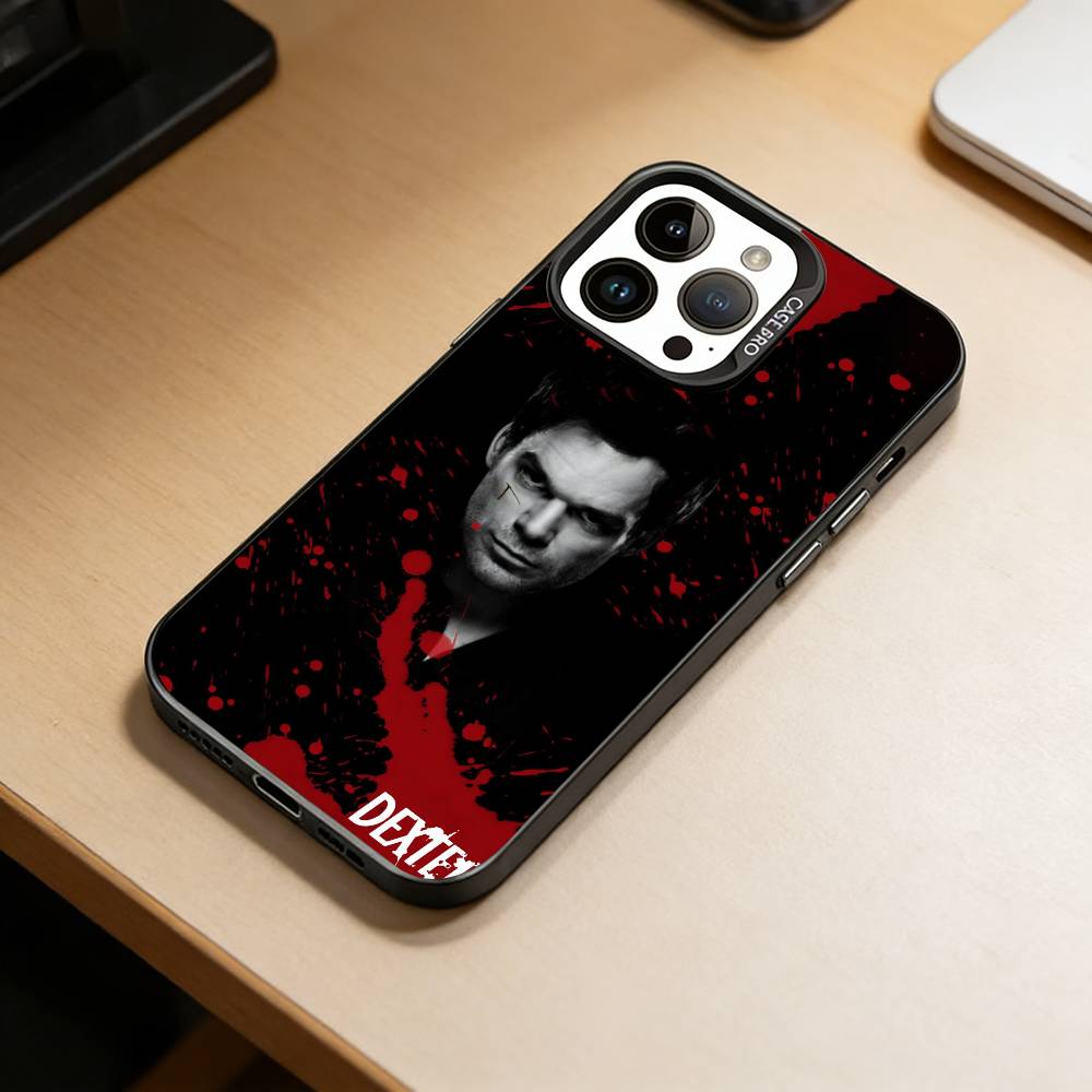 Anti-hero Dexter Morgan Phone Case For iPhone 17,16,15,14,13,12,11 Plus,Pro Max,XS,Colorful Silver Phone case Funda Cover
