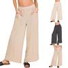 Damen Lässige und Modische Farbige Lockere Hosen mit Taschen
