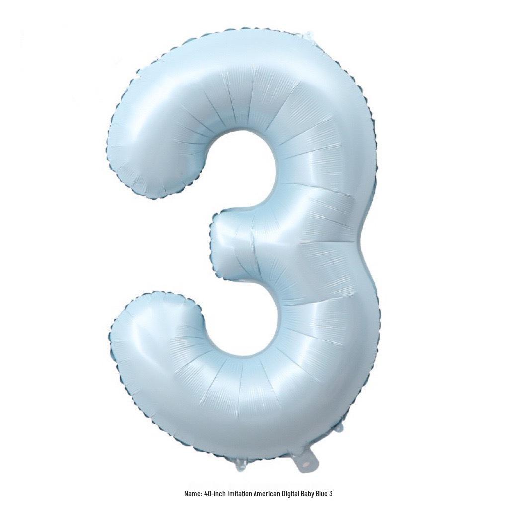 40-Inch Cream Number Balloon for Kids' First Birthday Party Decoration