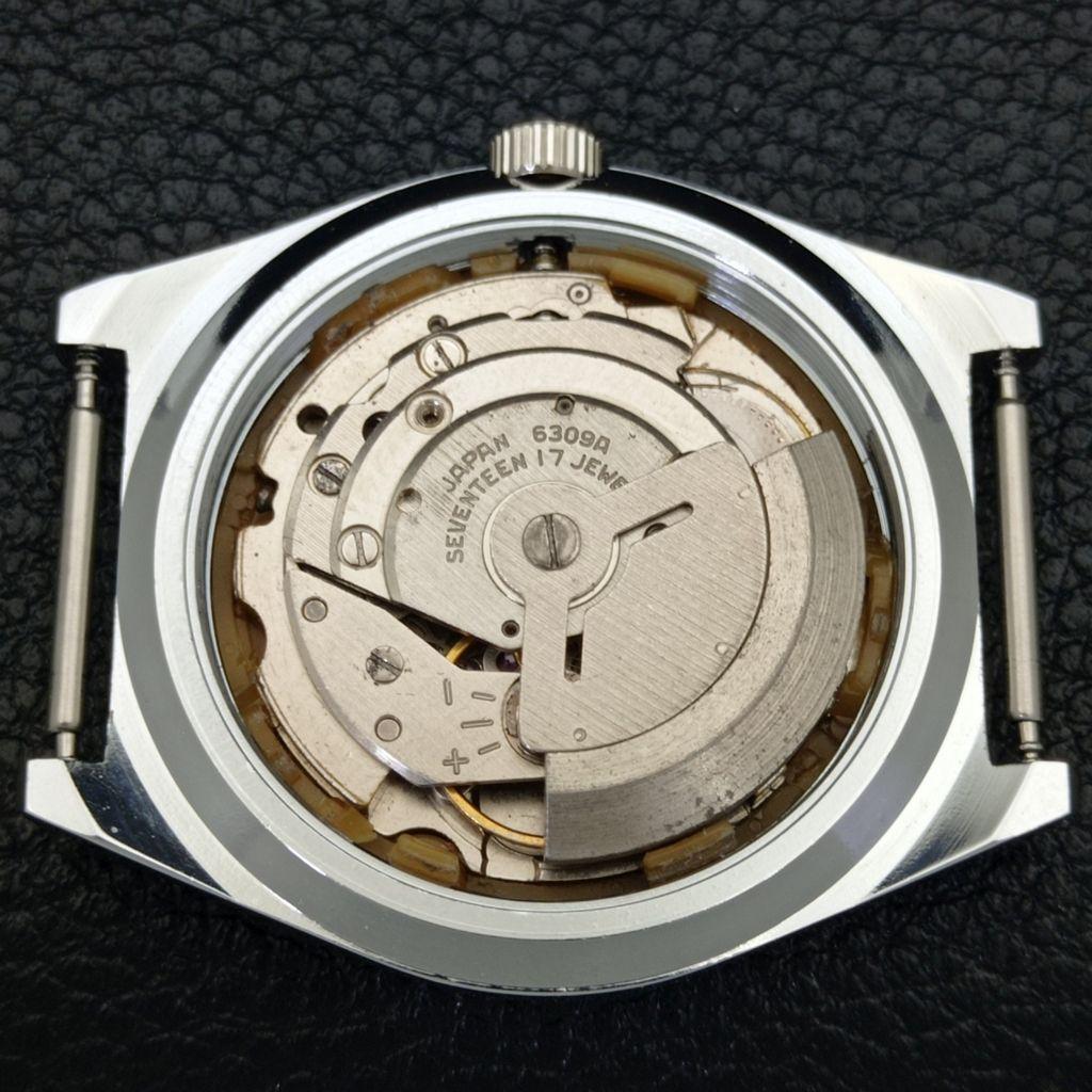 REFURBISHED JAPAN MADE SEIKO 5 AUTOMATIC MENS WATCH GREEN DIAL CUSTOM a440064-2 QV90-a440064