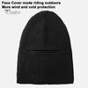 Men Winter Hat Knitted Pure Color Elasticity Keep Warm Thick Ear-protecting Cap Father Grandfather Headwear Outdoor Cap