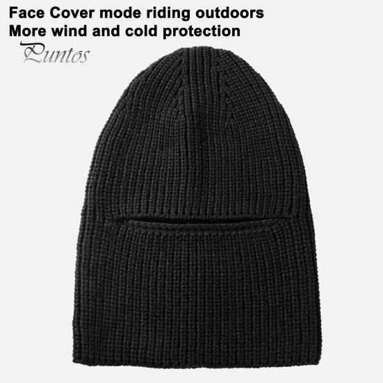 Men Winter Hat Knitted Pure Color Elasticity Keep Warm Thick Ear-protecting Cap Father Grandfather Headwear Outdoor Cap