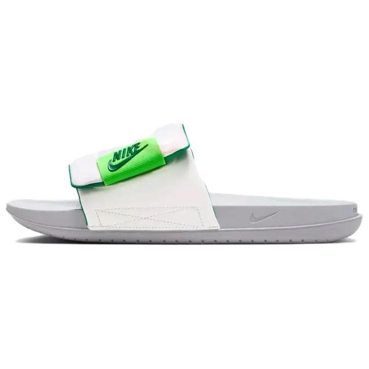 Nike Offcourt Slides Wolf Grey White Green Strike Men s DQ9624-007 EU 46