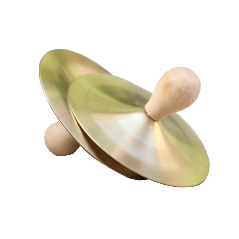 2PCS Hand Cymbals Copper Excellent Sound Quality Easy To Grip Early Educational for Kids Children