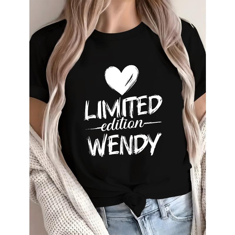 

Name Love LIMITED EDITION WENDY Women s Pure Comfortable T-shirt 4XL чорний