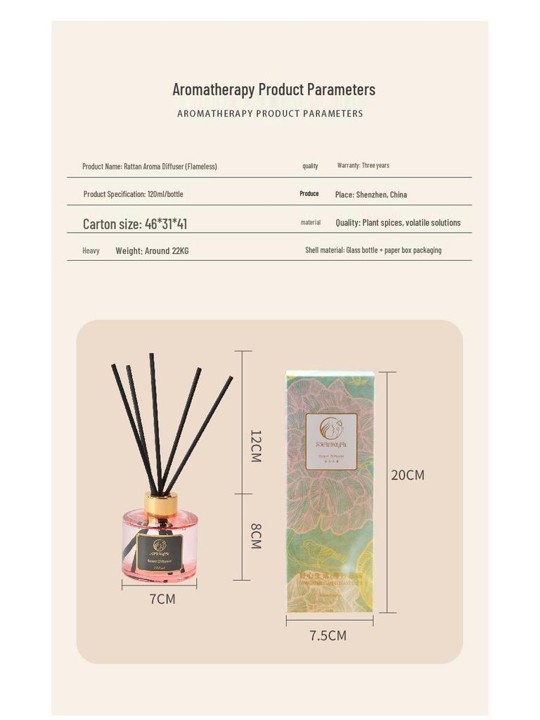 Luxury Flameless Aroma Diffuser for Home, Hotel, and Bathroom