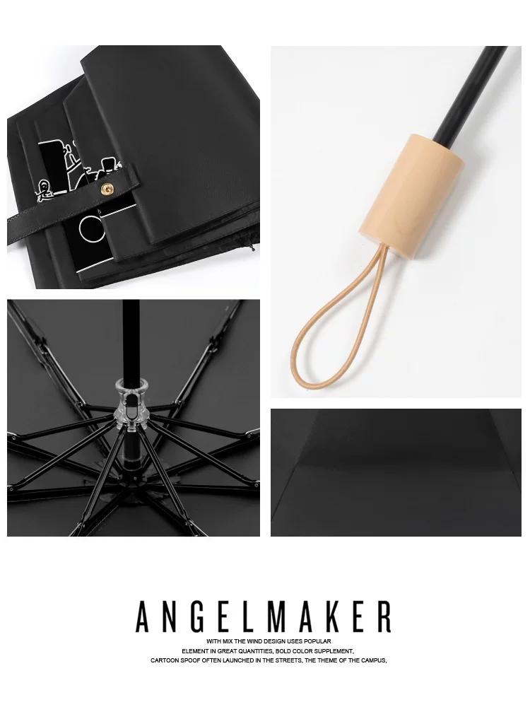 Mysterious Master Peripheral Claienke Meow Secondary Umbrella Sun Umbrella Rain Or Shine Dual-Use Sun Umbrella UV Protection