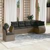 VidaXL Garden Lounge Set with Cushions 6 Pcs, Patio Sofas, Patio Furniture Set, Outdoor Furniture, Grey 3253767