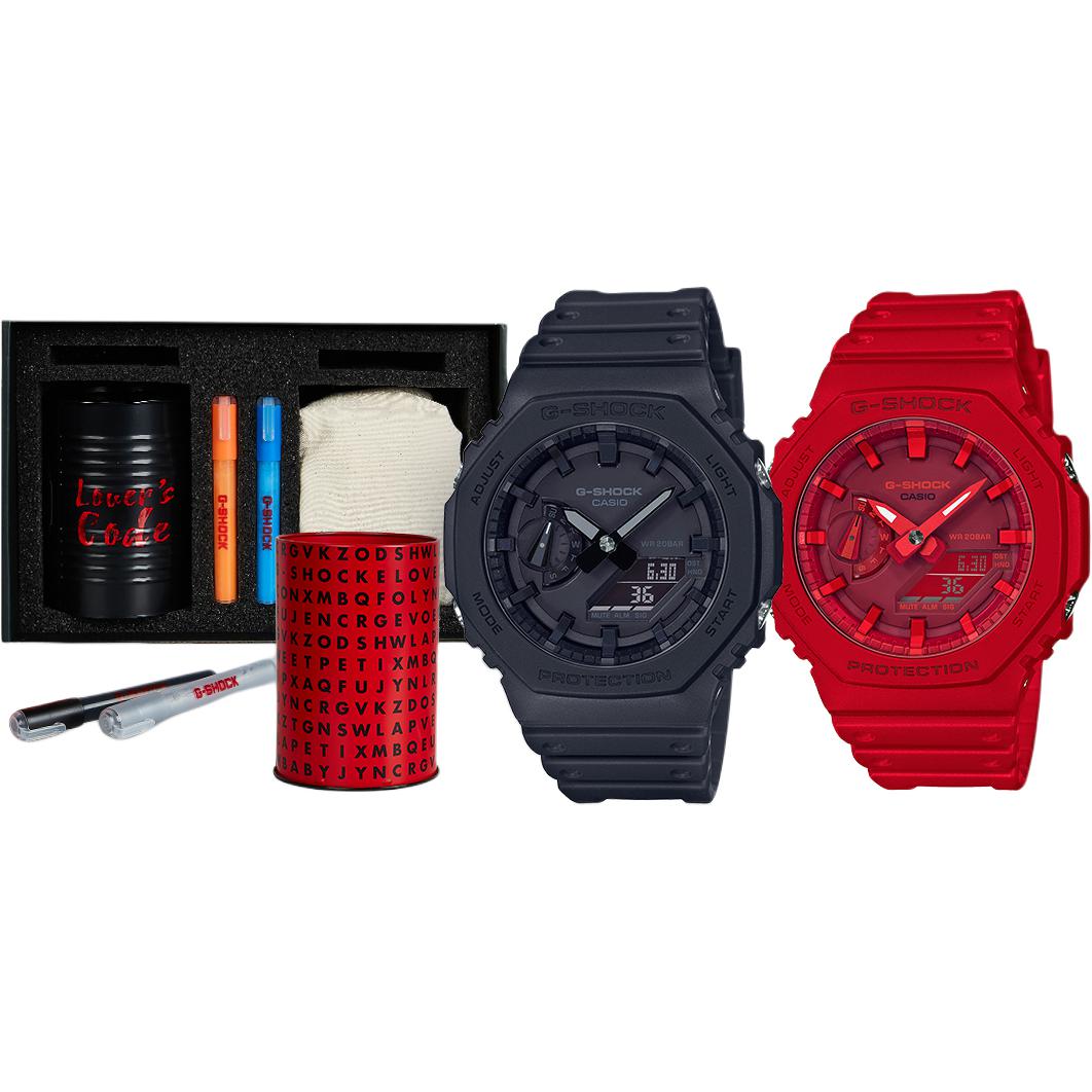 

CASIO Unisex Pair Table Series Black Watch LOVERS-TOOLKIT LOVERS-TOOLKIT Gift Box Set