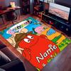 Custom personalization Barbapapa Print Area Rug - Soft, Washable Non-Slip Indoor Mat,Living Room,Home&Office Decorative Rug