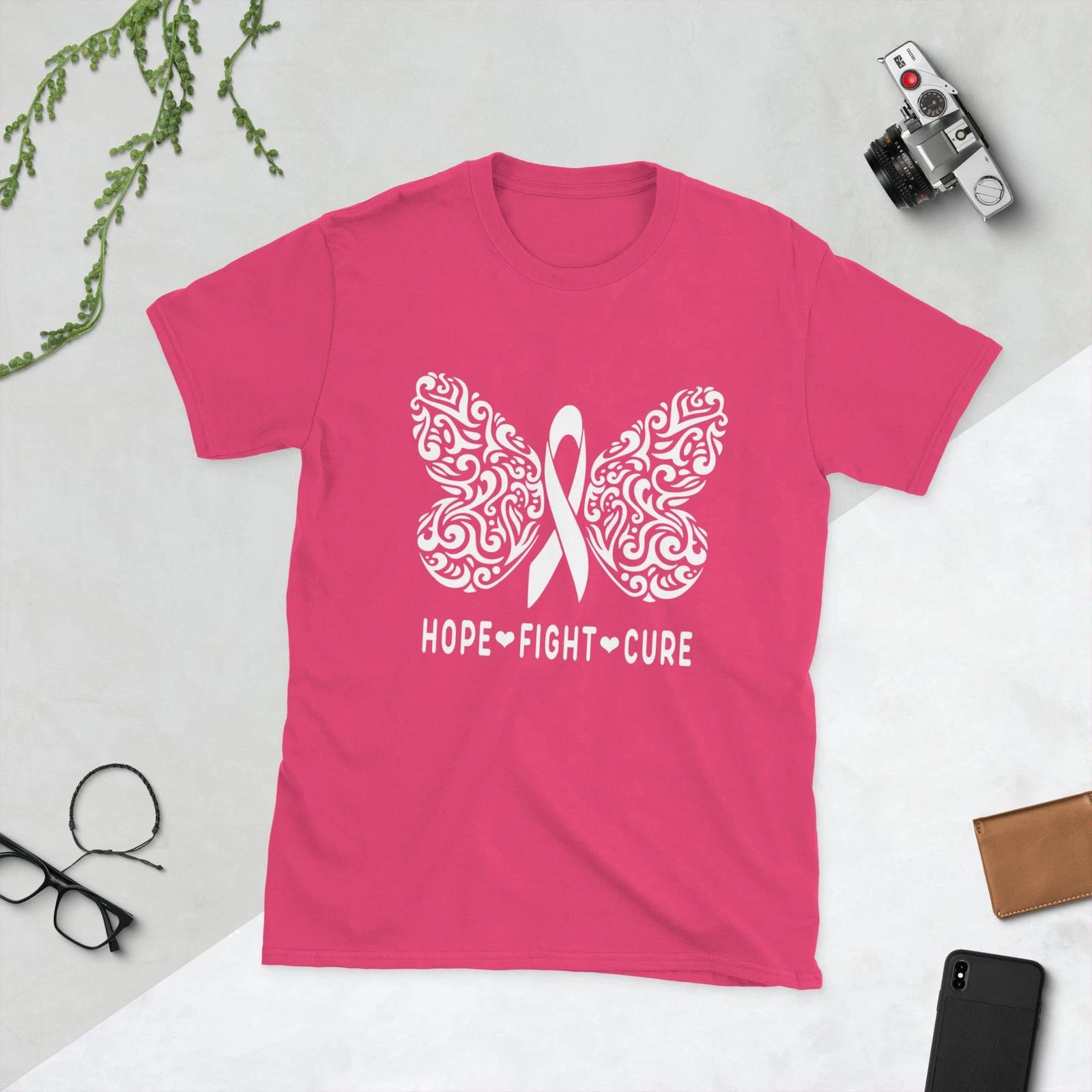 Support The Fighters Breast Cancer Month Cancer Awareness Unisex T-Shirt M