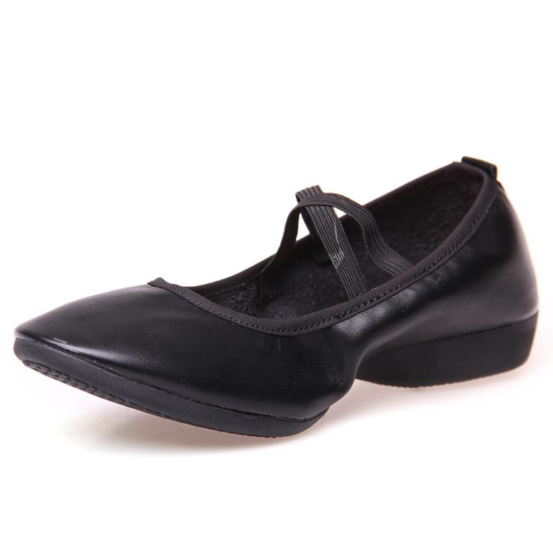 2023 Cross-Border Soft Sole Square Dance Ballet Practice Shoes, Flat Heel, Adult