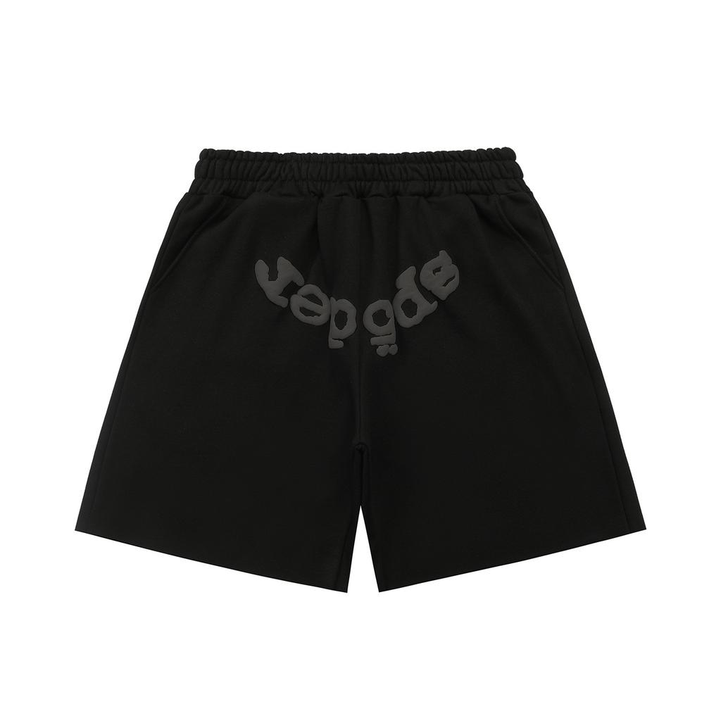Summer New Sp555der European and American Trendy Brand High Street Spider Letter Loose Sports Shorts Men's and Women's Five-point Pants
