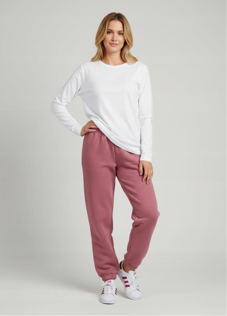 Sweatpants Women' Youth Insulated Fluff Autumn Winter Powder Pink
