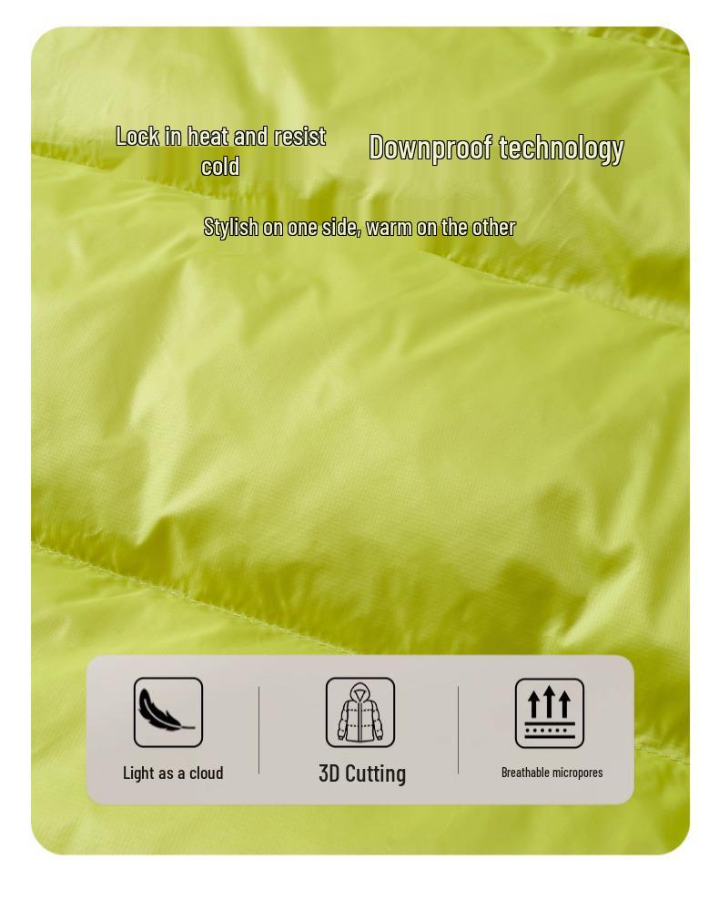 2025 Winter Hooded Trendy Down Jacket - Stylish Solid Color Loose Casual Coat