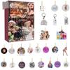 Jul Advent Nedräkningsdekoration 24 delar Present Jul Akryldekoration Och Nyckelring Överraskning Julfavoriter Nedräkning