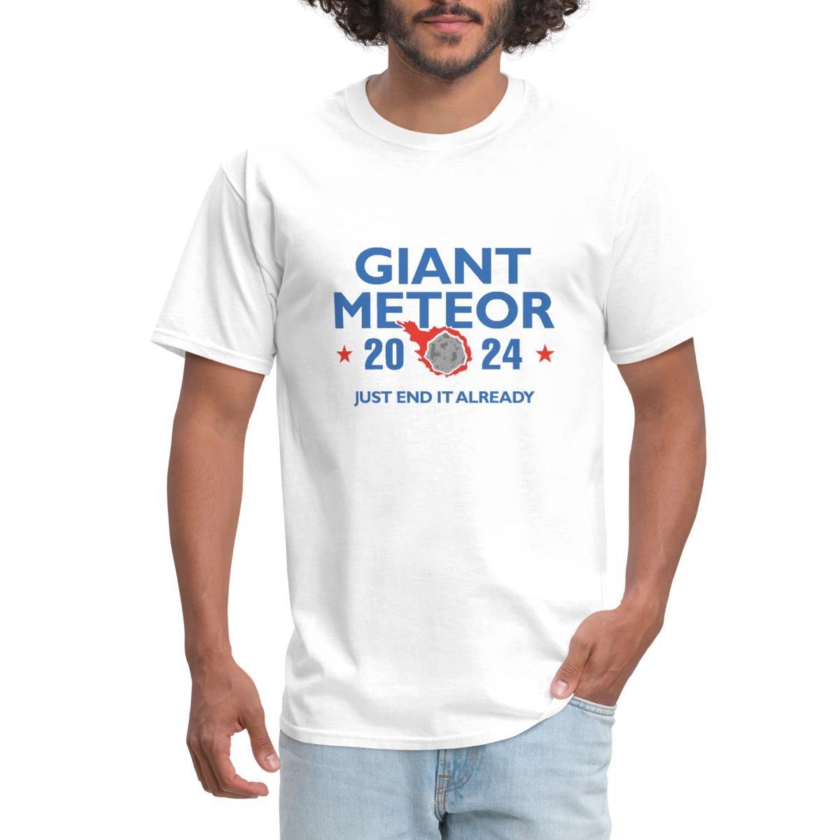 Giant Meteor For President 2024 Men s T-Shirt S