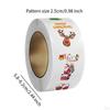 500Pcs Christmas Stickers Roll Envelope Seals Round Decorative Labels Gift Sealing for