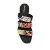 Ferragamo Floral Print Sandals Black