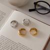 Youthway Simple 18K Gold Plated Stainless Steel Round Hoop Earring For Women New Chic Waterproof Daily Wear Earring Jewelry