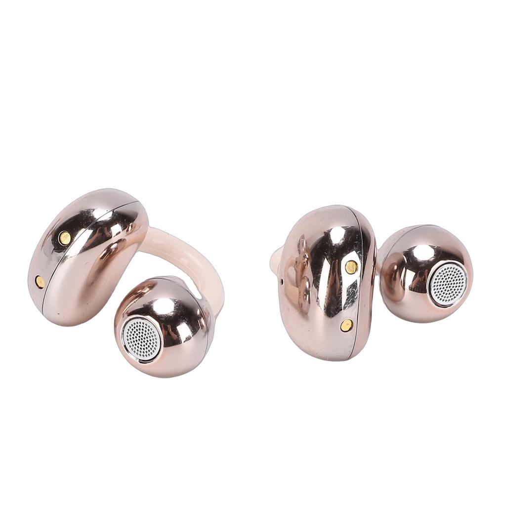 Bluetooth Earphone V6.0 Clamp On Earbuds Intelligent Noise Cancelling with Detachable Bowknot 4H Playtime 10 15m Range