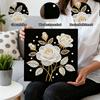 DIY Perlen Edelstein Kunst Diamantmalerei Kits für Erwachsene Heimdeko Kunst Diamantmalerei 25x25cm Mit Rahmen