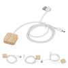 Watch Wireless Charger Portable Bamboo Magnetic Smart Watch Charging Cable for IOS Watch S9 8 7 6 5 