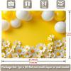 2D Daisy Balloon Backdrop for Spring Birthdays, Baby Showers & Yellow Themed Events