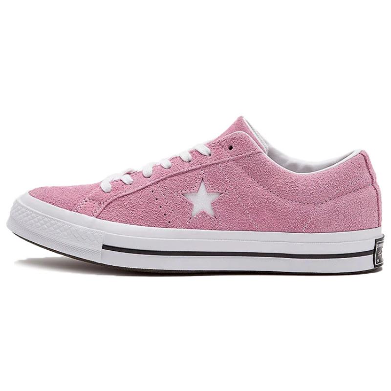 Converse One Star OX Lightweight Slip-Resistant Low Top Skate Shoes for Men and Women Pink White
