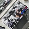 Black White Anime Desk Mat Tokyo Ghoul Mousepad Kaneki Ken Computer Gamer Non-slip Mouse Pad HD XXL PC Keyboard Desk Pad Playpad