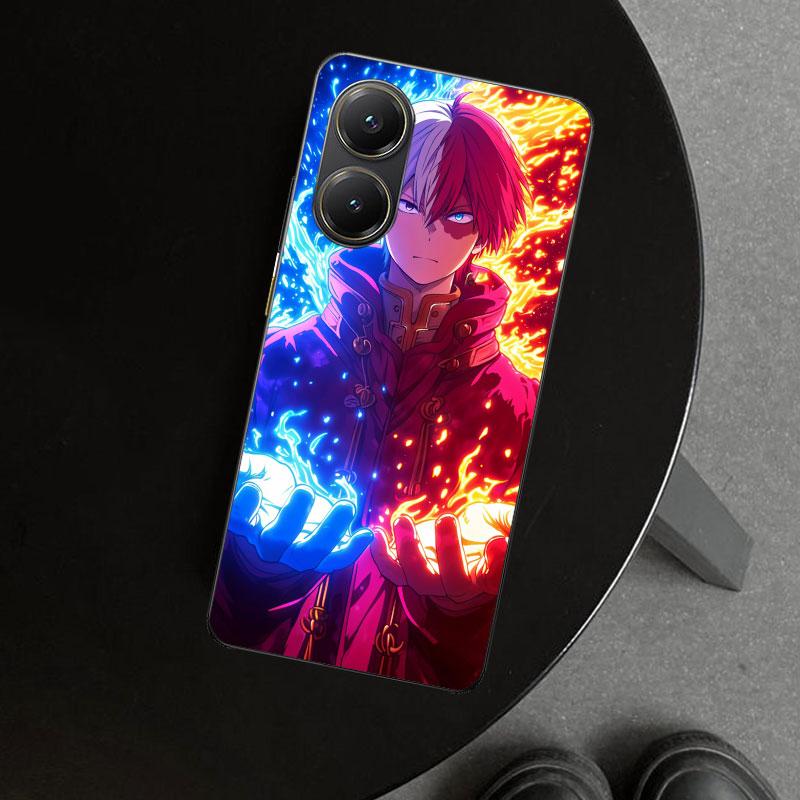 Todoroki Shoto MHA My Hero Phone Case Cover for Xiaomi Poco X6 X5 X7 Pro F7 Ultra Redmi 15C 15 13C 13 12C 12 10C 10 10A 9C 9A 9T