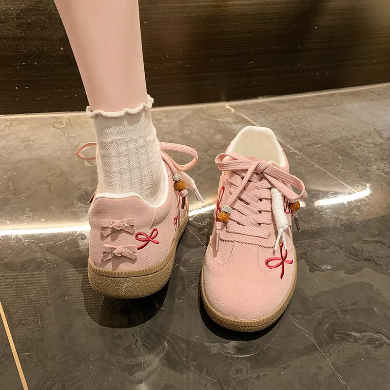 Star with the same 2025 new butterfly music note training shoes Forrest Gump shoes casual shoes flat shoes women