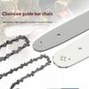 16 Inch 56 Drive  Chainsaw Replacement Part Set Guide Bar + Saw Chain for Outdoor Logging Carpentry DIY Wood Cutting Tools