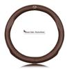 Mazda Steering Wheel Cover: Genuine Leather, Non-Slip, Sweat-Absorbent, Breathable, Universal for All Seasons, Ultra-Thin Design.