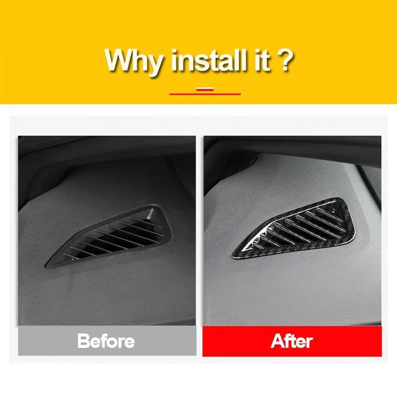 For Toyota Corolla E210 -  2024 ABS Car Styling Dashboard Air Outlet Bezel Trim Ring Frame Cover Sticker Accessories