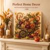 Fall Theme Pearl Painting Kit Sparkling  Beaded Canvas Art 5D Gem Art Craft Kit  For Adults